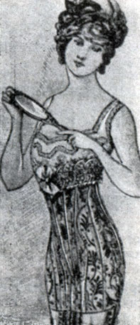 Ил. 103. Новая модель корсета, сохраняющая естественную осанку, 1911 г. ('Galeries Lafayette', 1911)