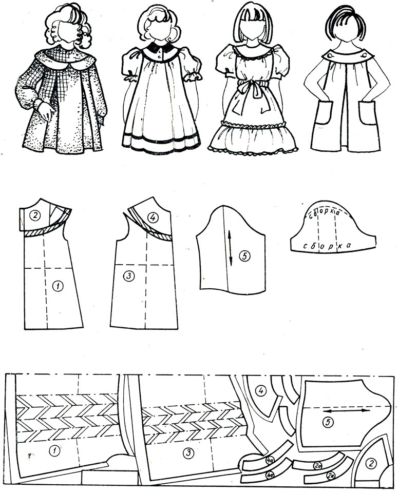 Платье-бебидолл с воланами для девочек Инструкция по распечатке выкроек и последовательность пошива