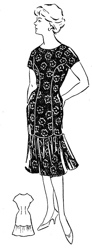 Платье со съемным рукавом: урок моделирования